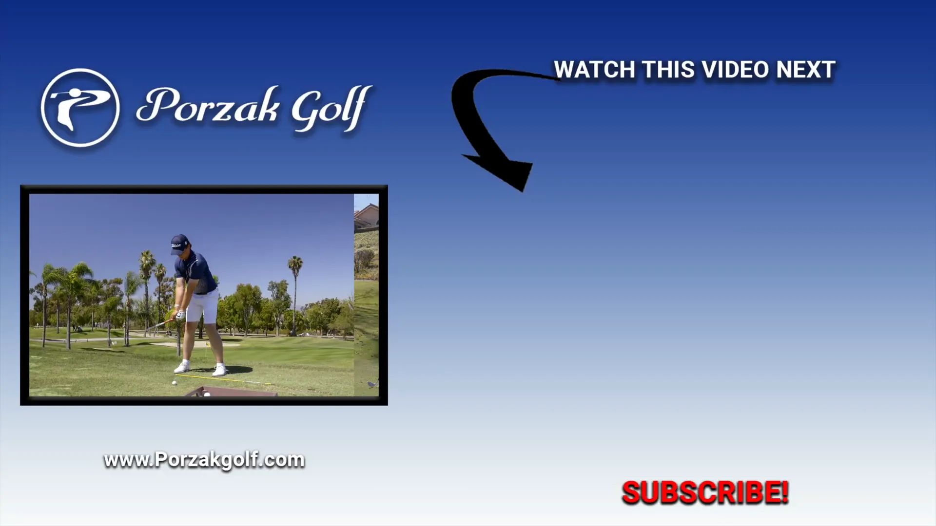 Comfortable golf setup