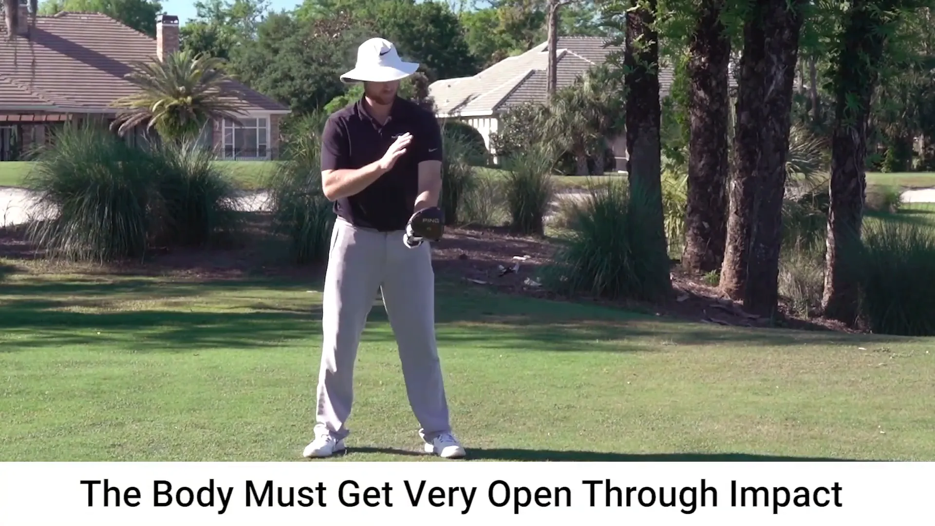 Visualization of the slingshot effect in golf swing