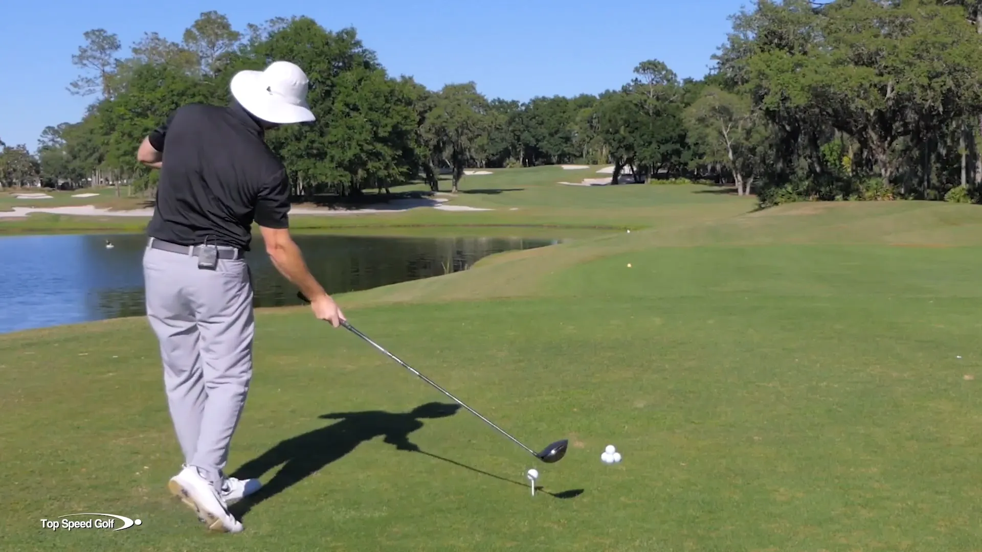 Demonstrating the inside-out swing concept