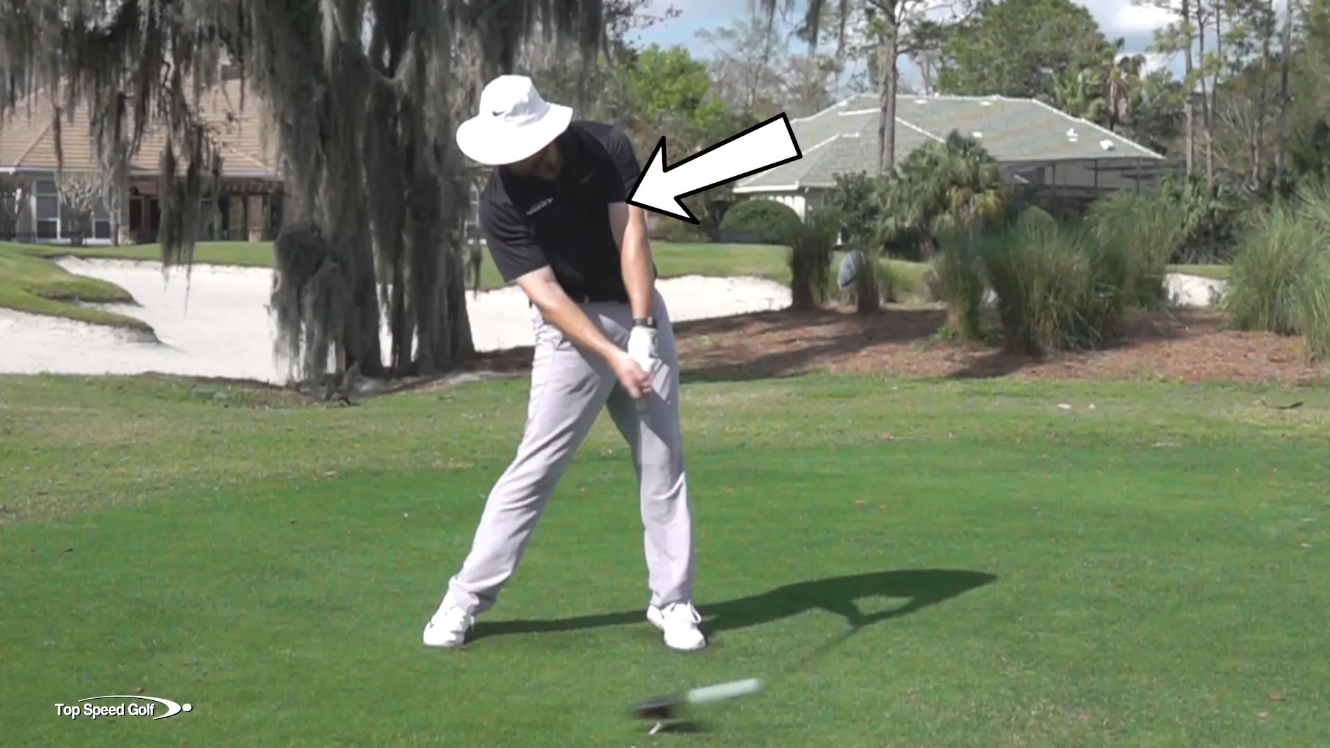 Proper positioning of left arm