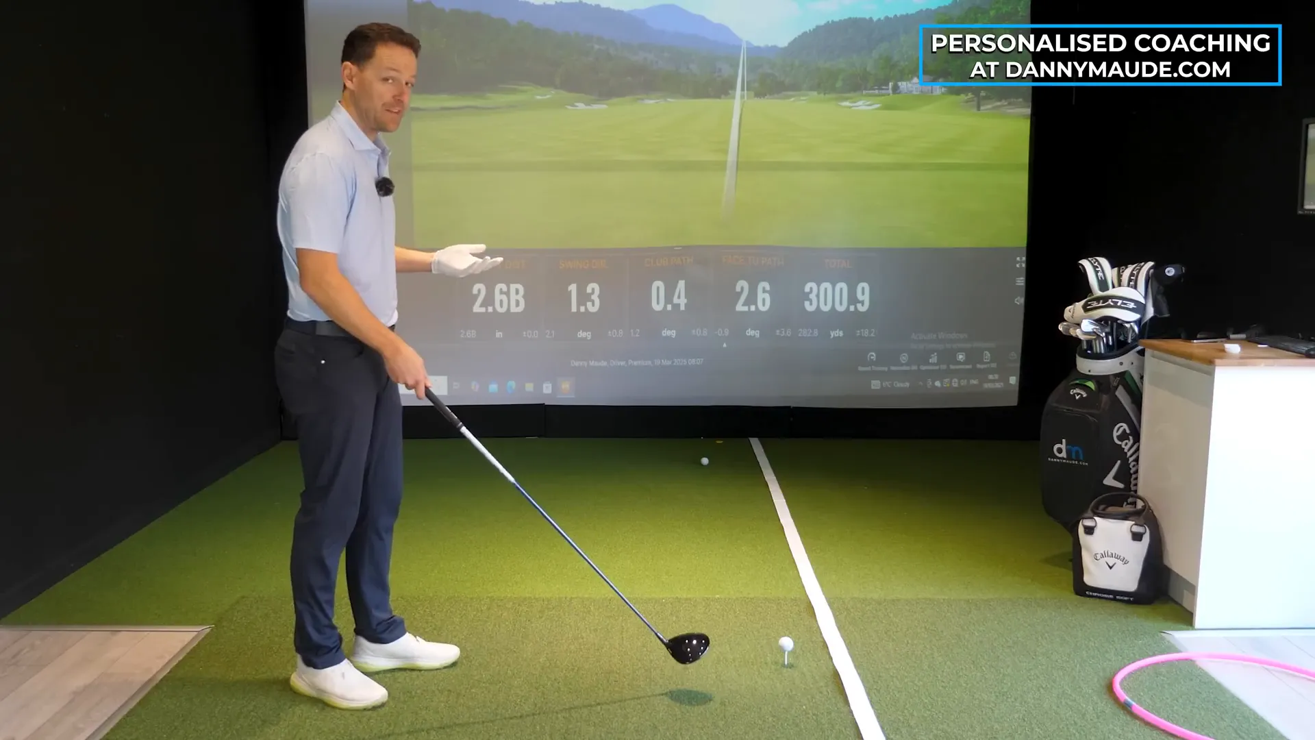 Adjusting ball position for better contact