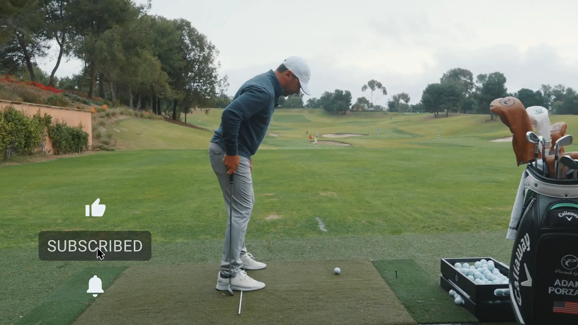 Losing lower body stability during the backswing