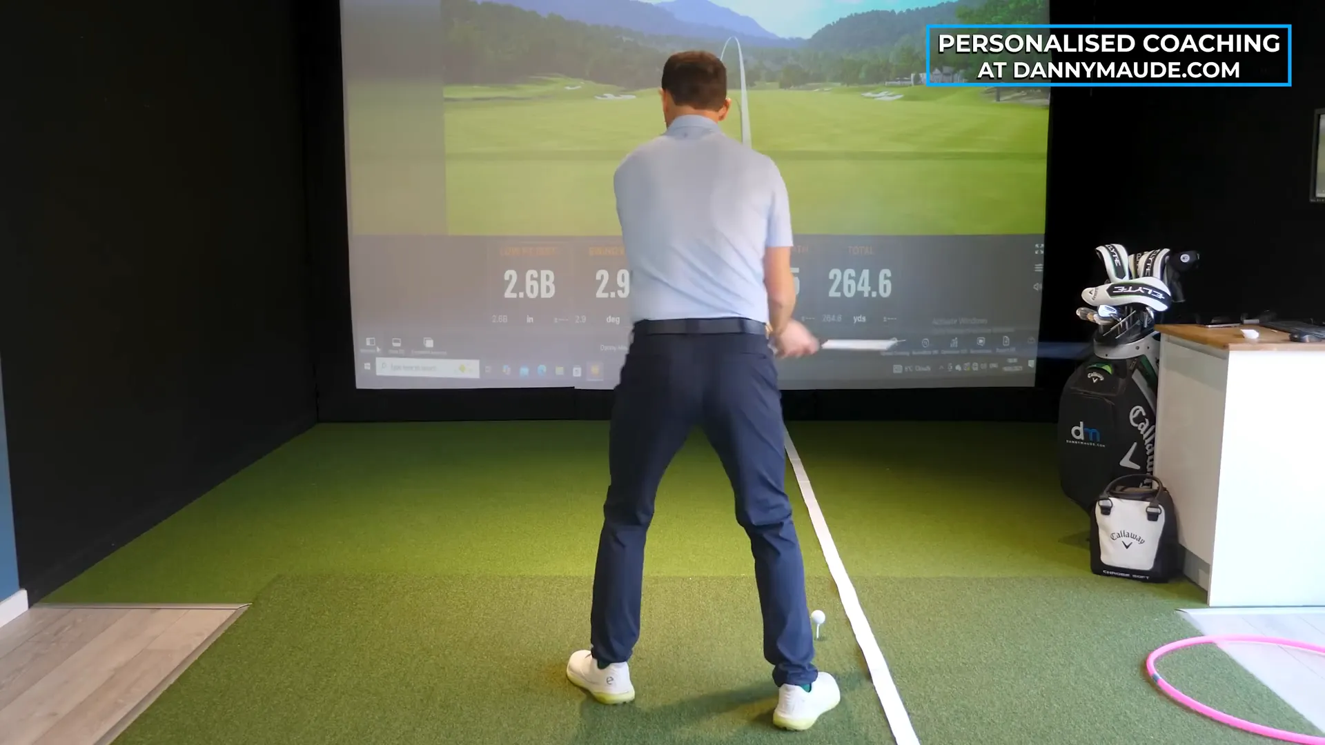Controlling body movement during the swing