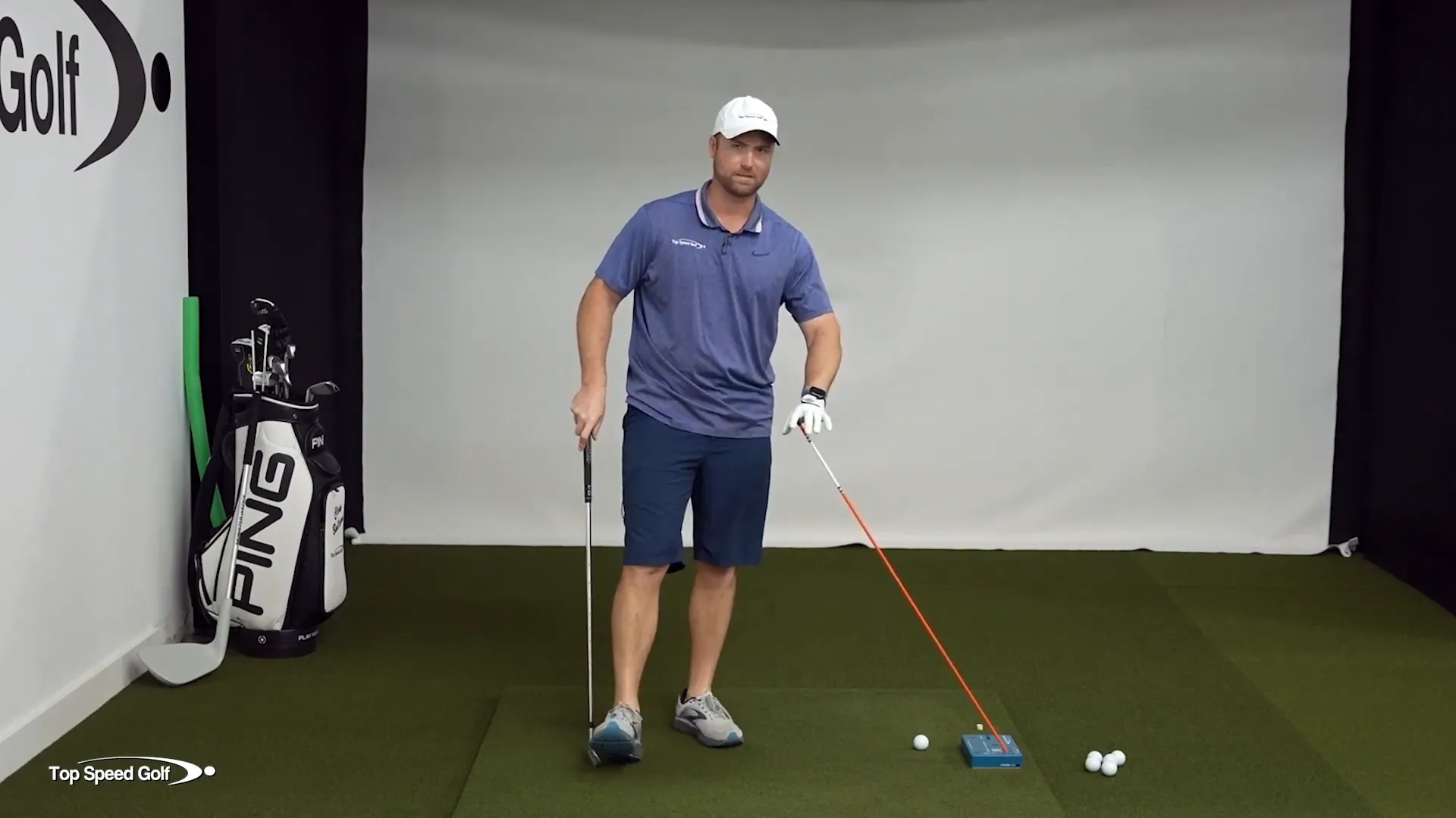 Setup of the alignment stick drill