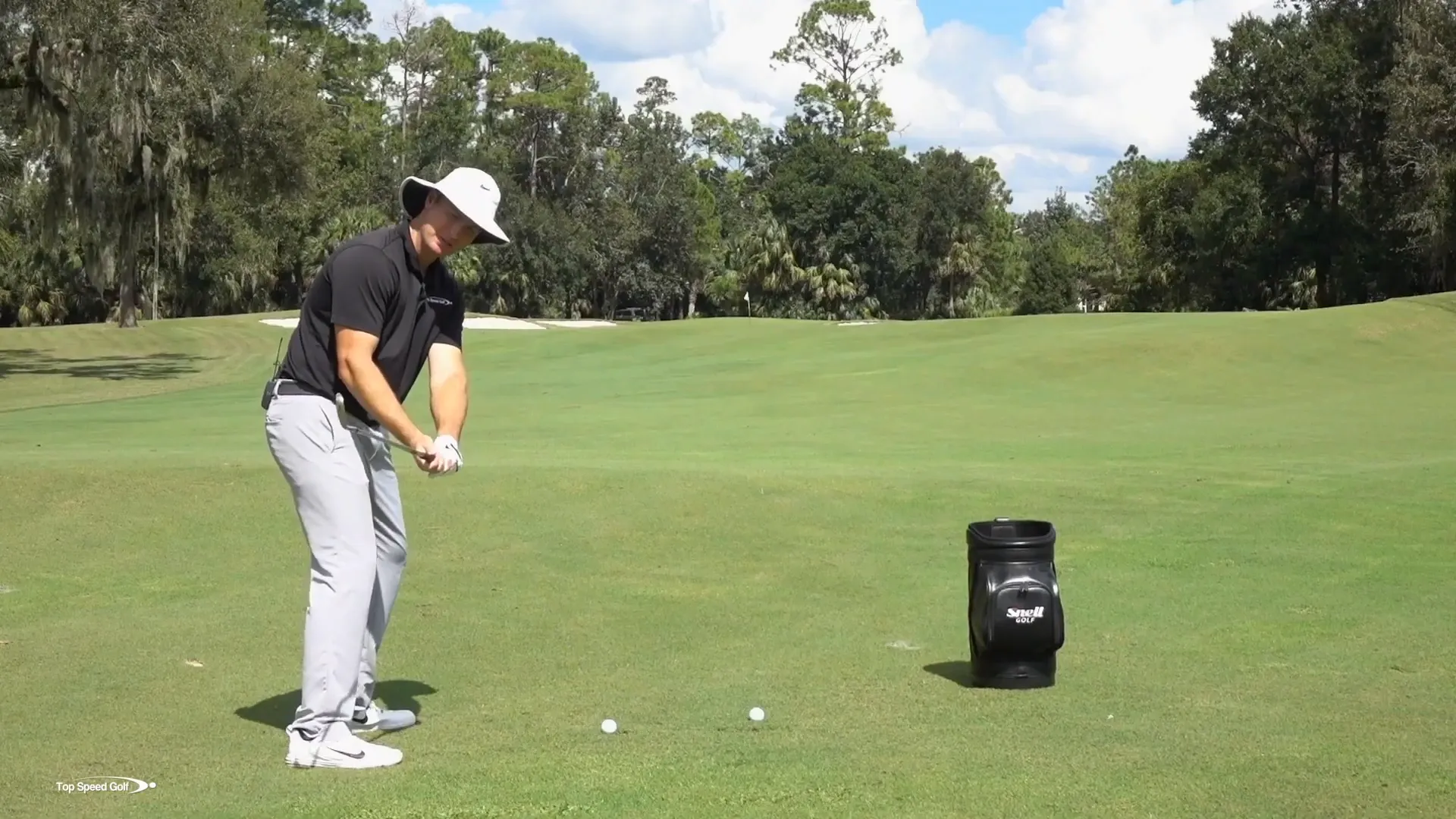 Engaging lower body during the swing