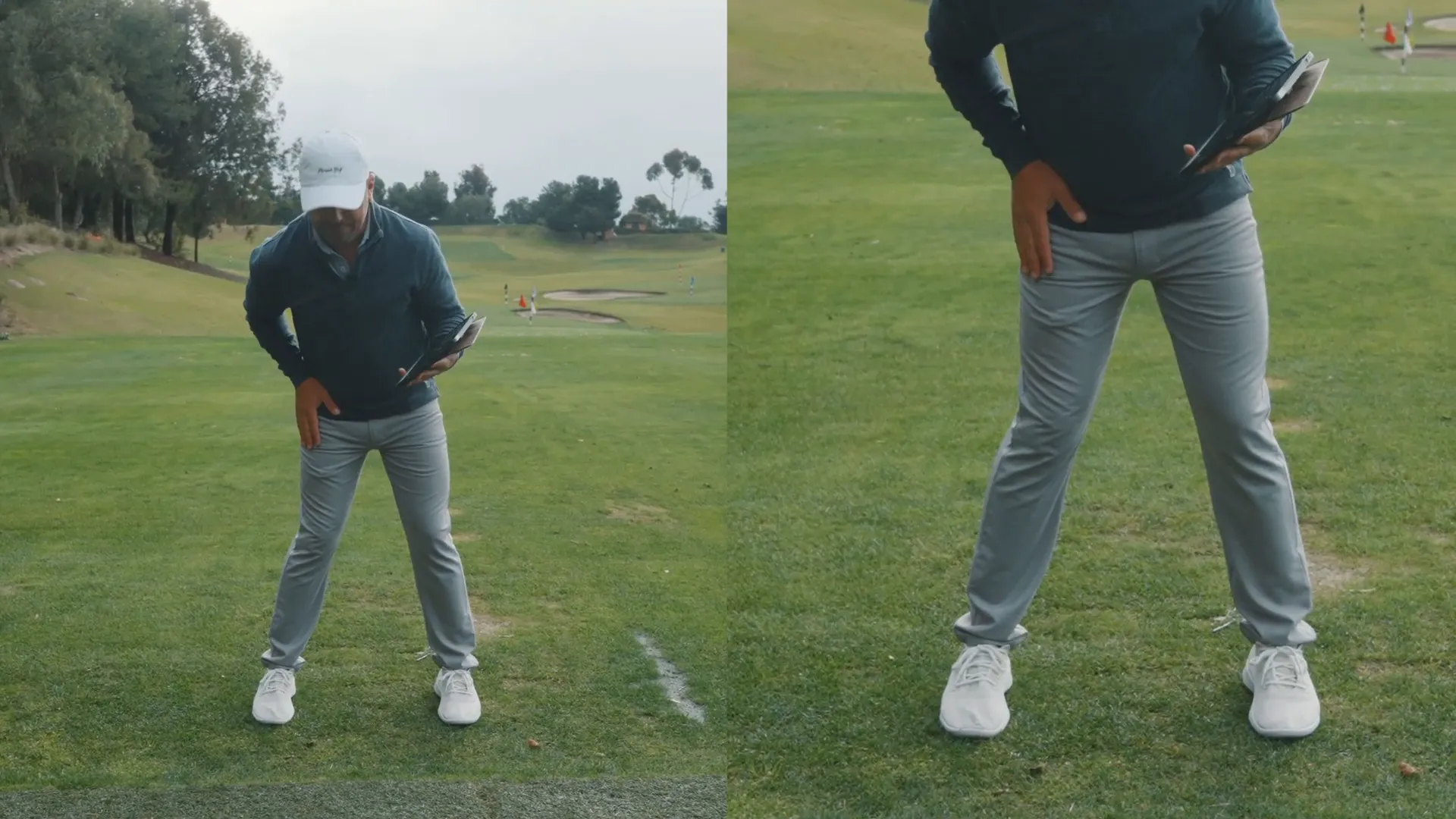 Hip position and shoulder alignment