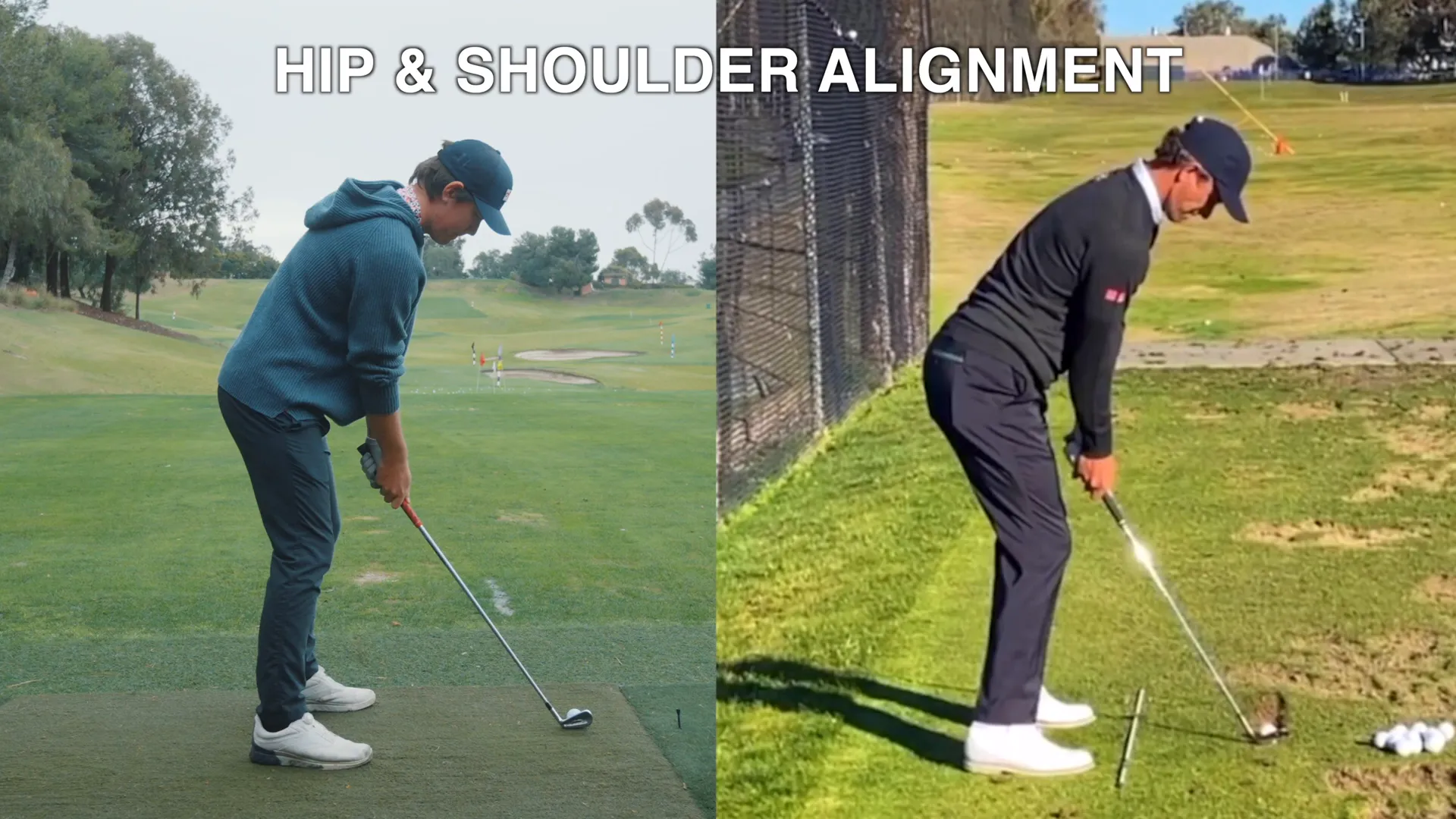 Proper setup for a golf swing