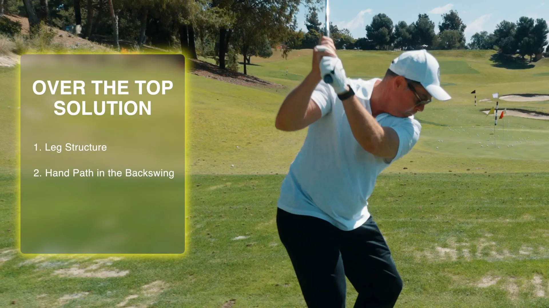 Illustration of proper hand position during swing