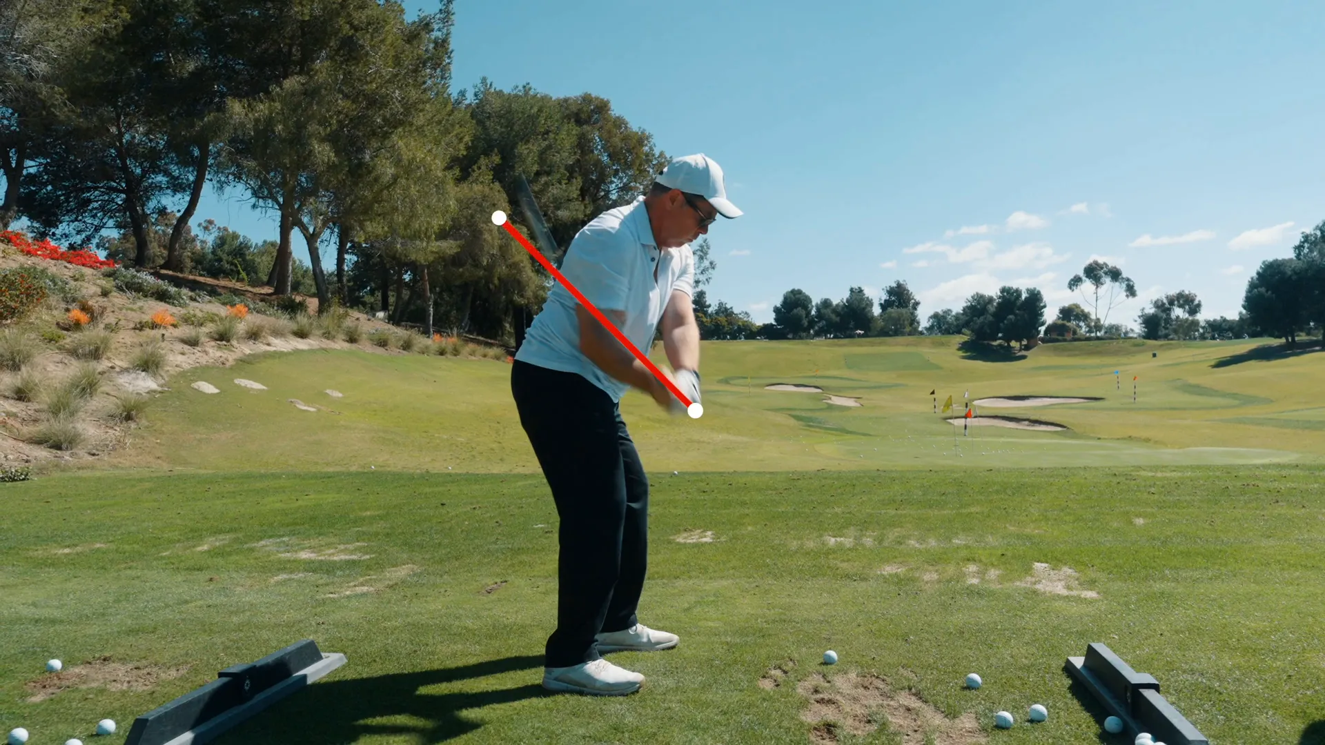 Visual representation of ideal swing path