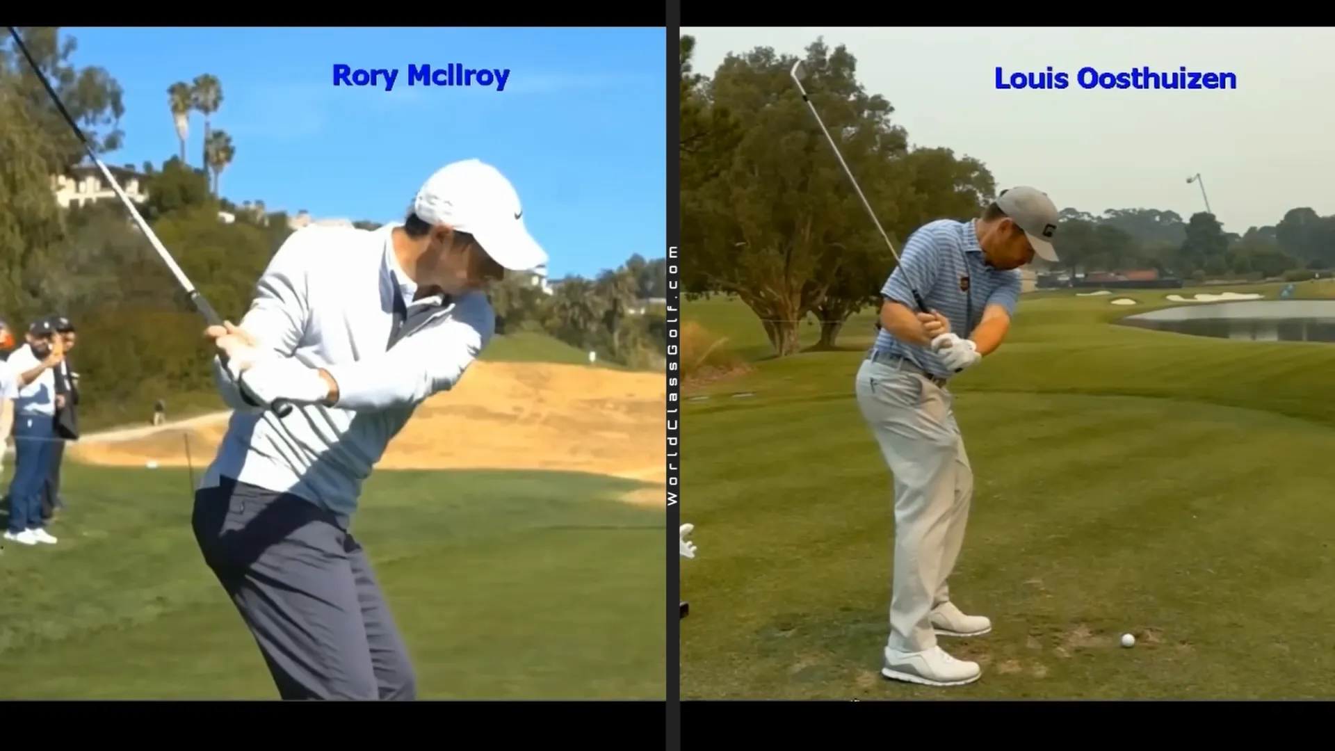 Elbow positioning in professional golfers