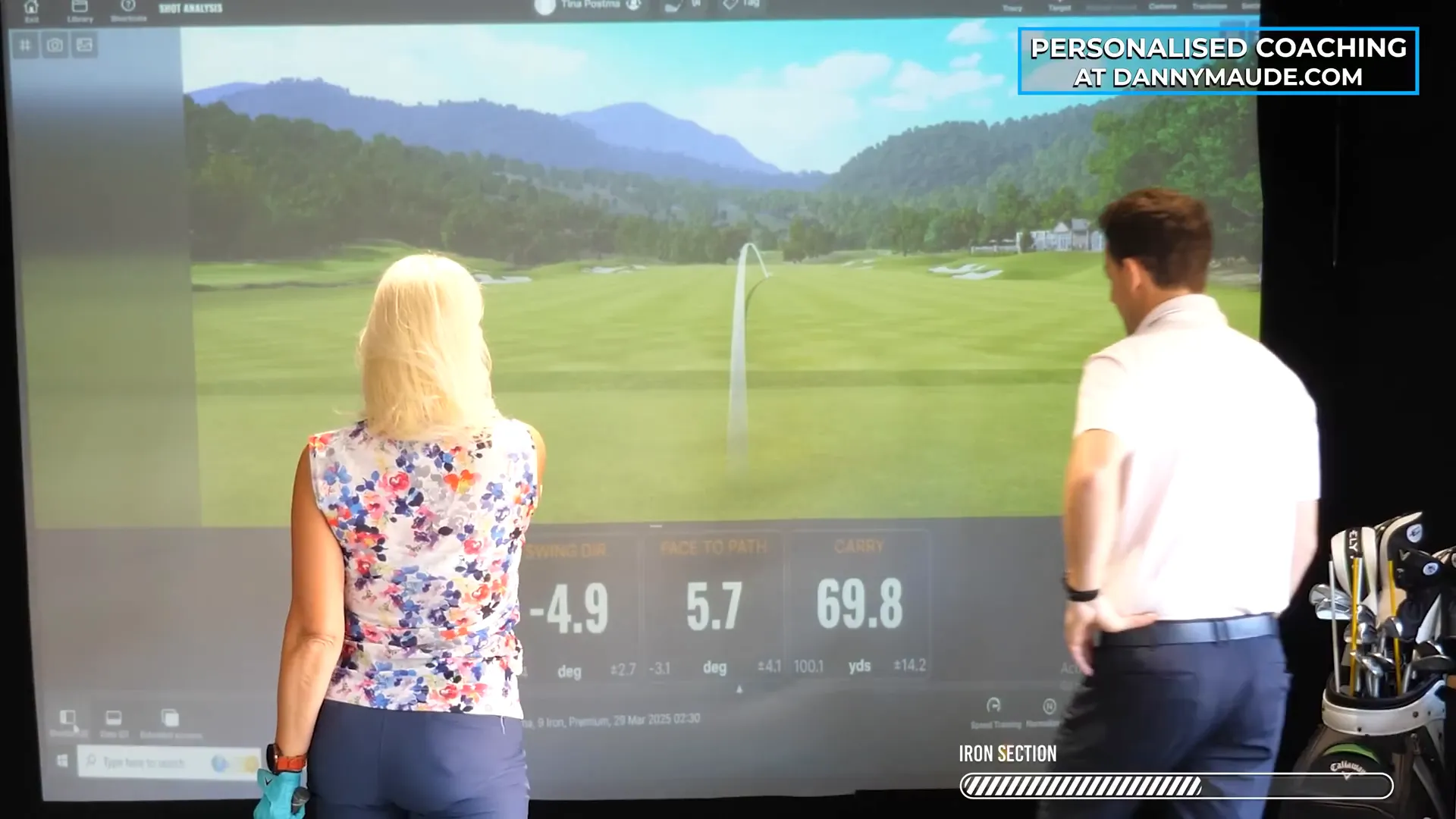 Visualizing the curve in the swing