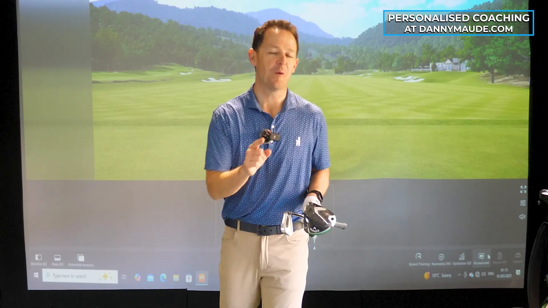 Golf lesson tee introduction