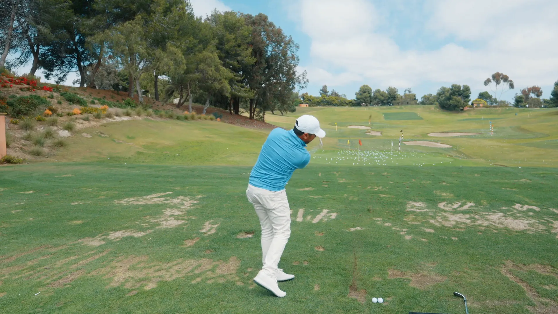 Low knockdown shot swing demonstration