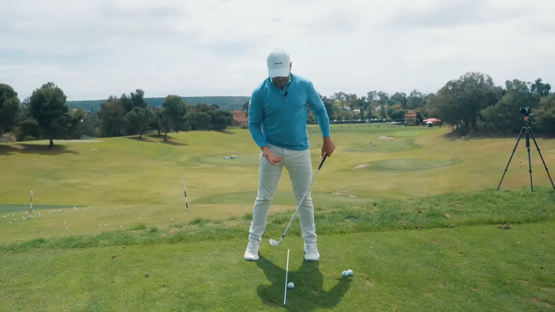 Golf ball and forward shaft lean demonstration