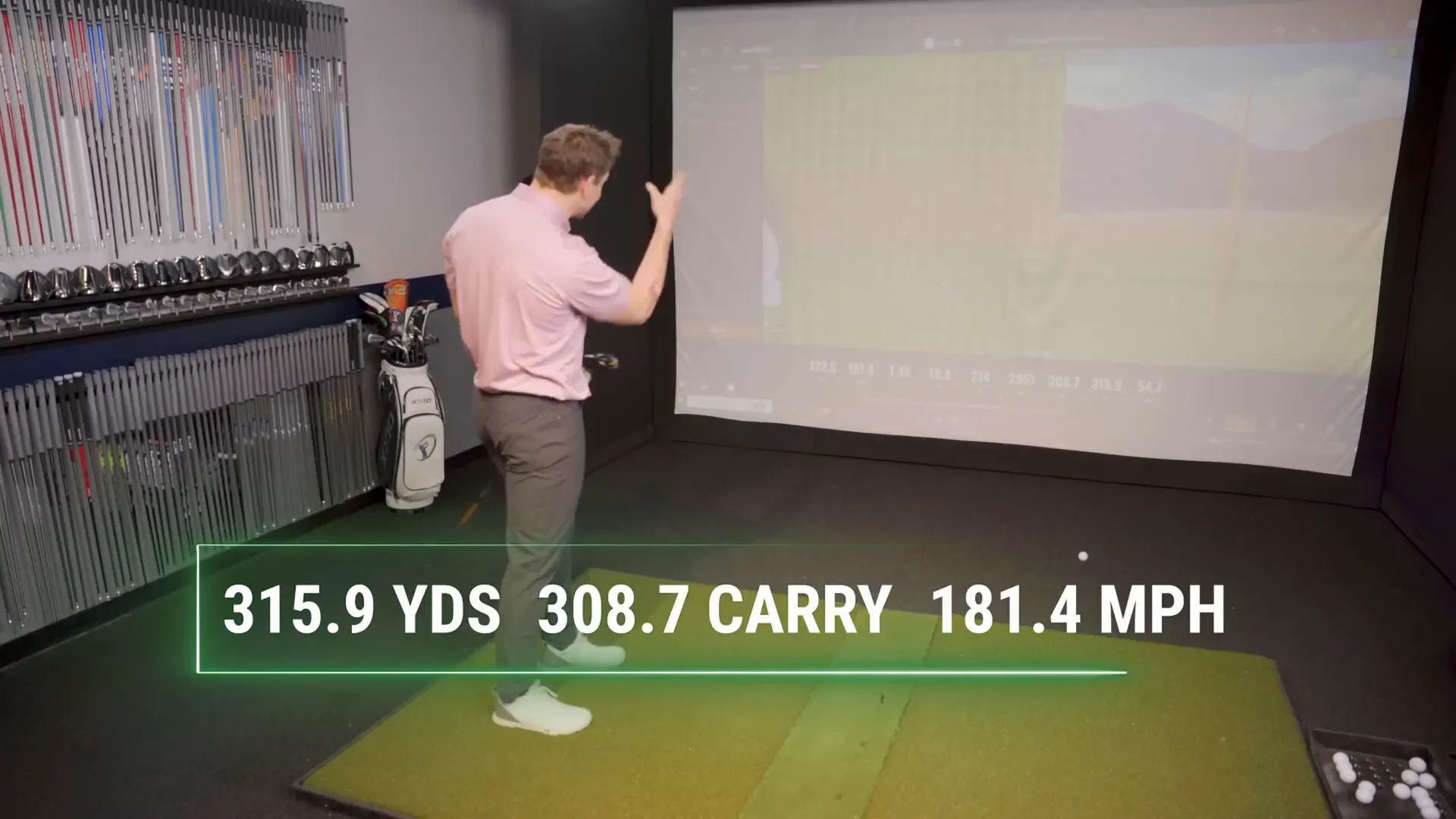 Final swing and review wrap-up at the launch monitor