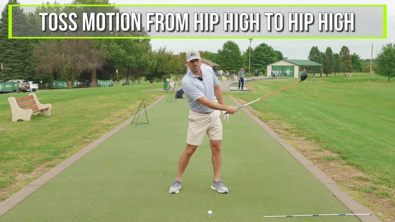 Right hand only toss: club releasing past hands