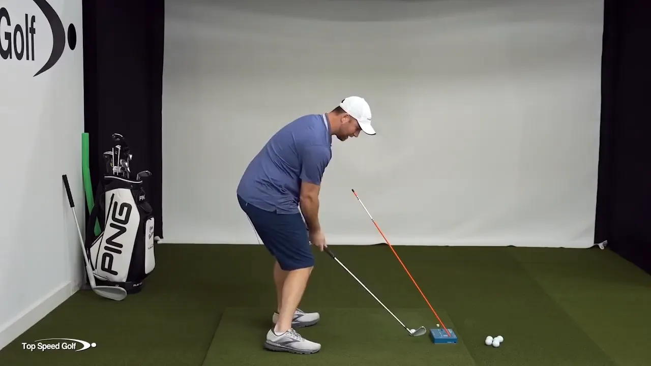 Final position: staying behind the ball and rotating through