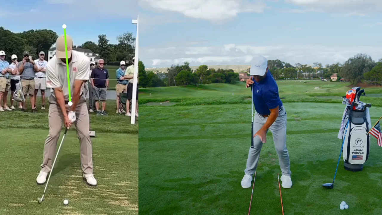 Close-up of lower body and spine showing hip bump for irons