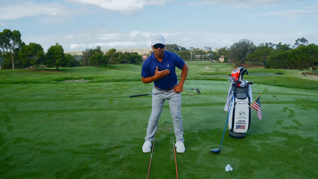 Coach demonstrating hip bump with body alignment