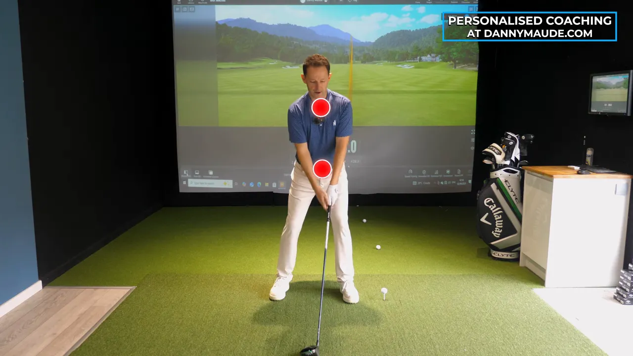 Two-dot concept: upper dot (chest/head) and lower dot (pelvis) to feel body positioning