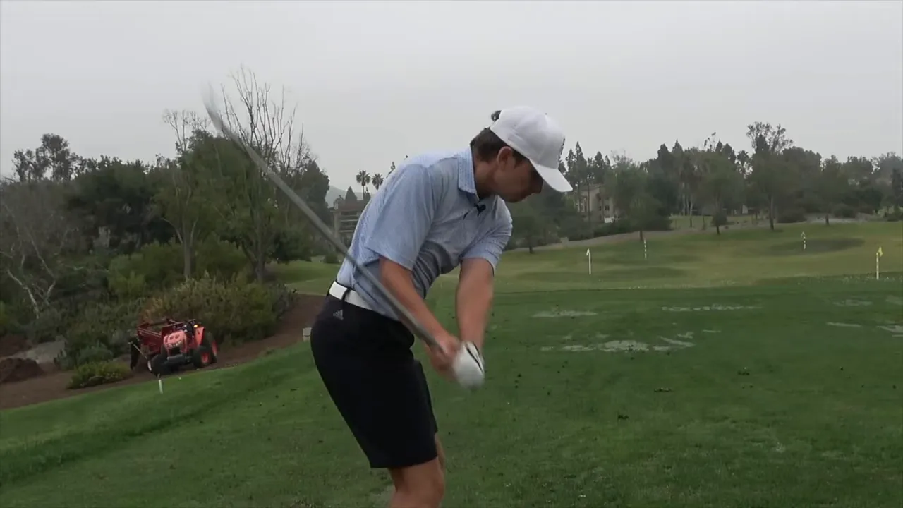 transition and rotation coming down; trail elbow feeling quicker than body