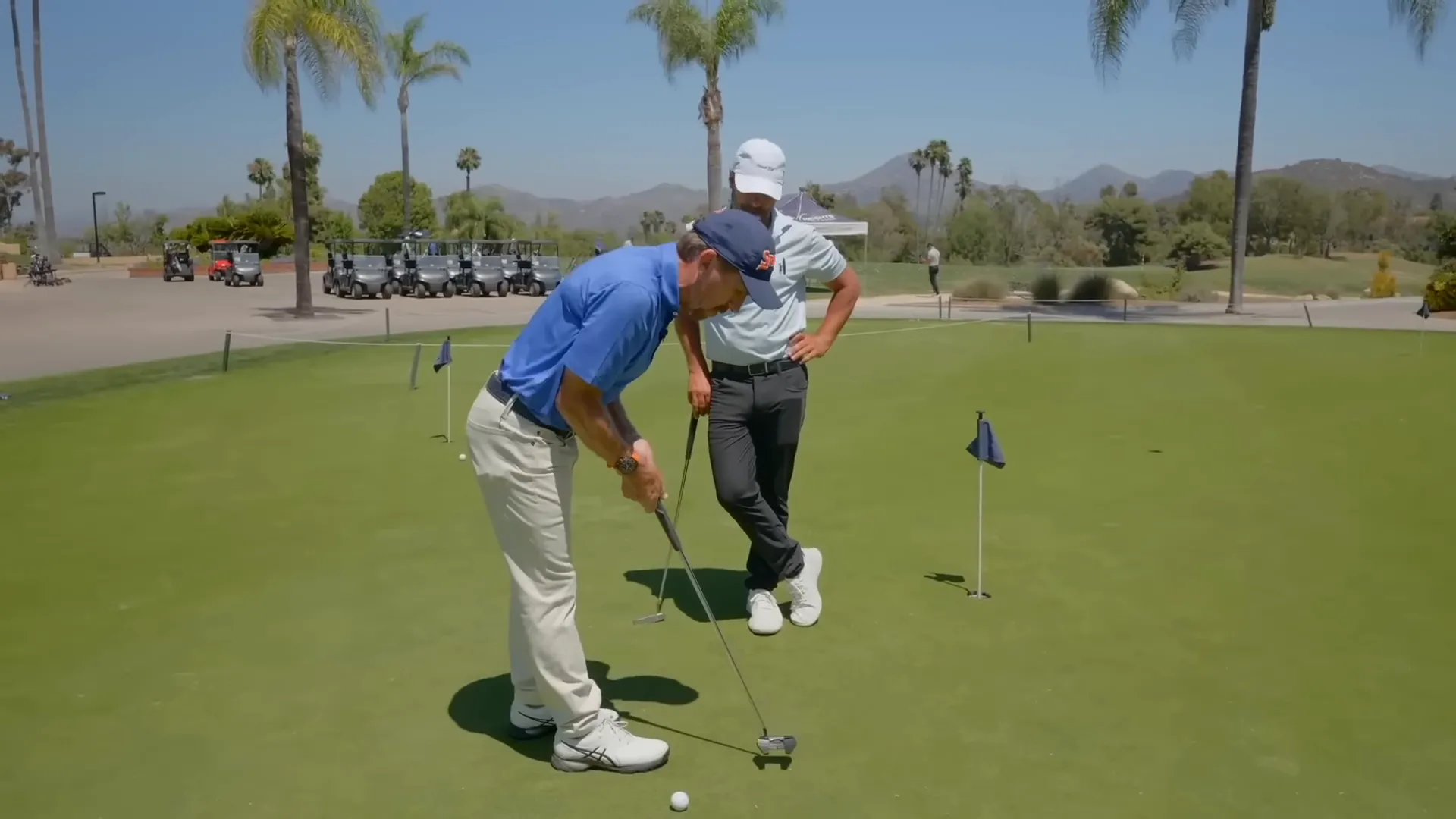 Proper putter length allows correct tilt and eye position over the ball