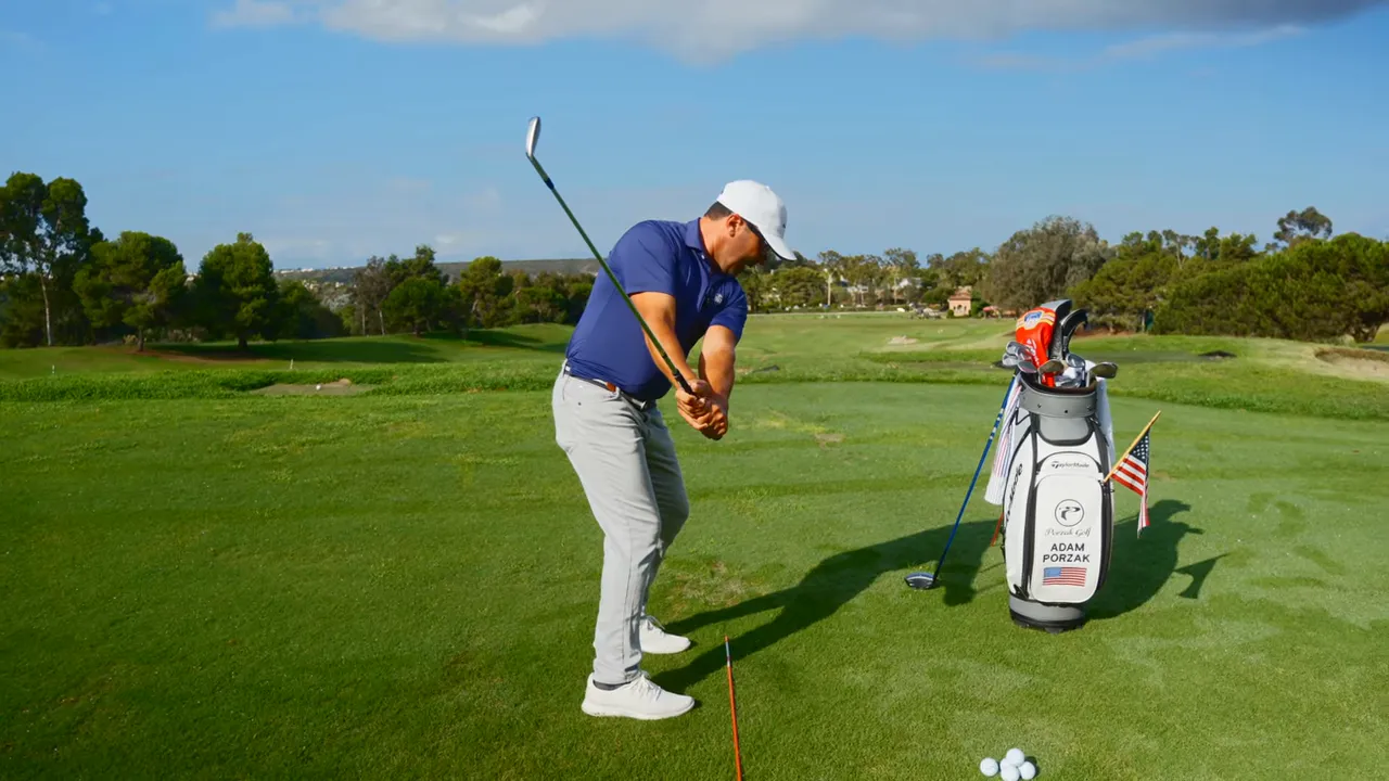 Checkpoint: hands at pocket level with clubhead above the trail shoulder