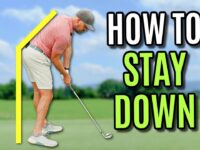 video thumbnail for 'The Trick To STAYING DOWN In The Golf Swing (Not What You Think!)'
