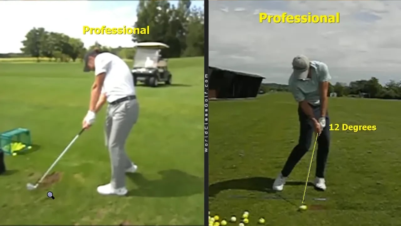 Impact with forward shaft lean