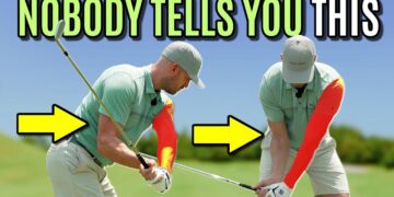 video thumbnail for 'Hitting The Ball With Your Left Elbow Makes The Golf Swing So Much Easier'