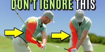 video thumbnail for 'Hitting The Ball With The Right Elbow Makes The Golf Swing So Much Easier'