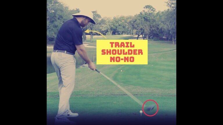 video thumbnail for 'Red flags to look for in your trail shoulder in the downswing'
