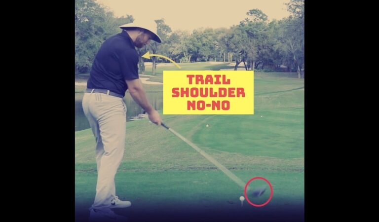 Red flags to look for in your trail shoulder in the downswing