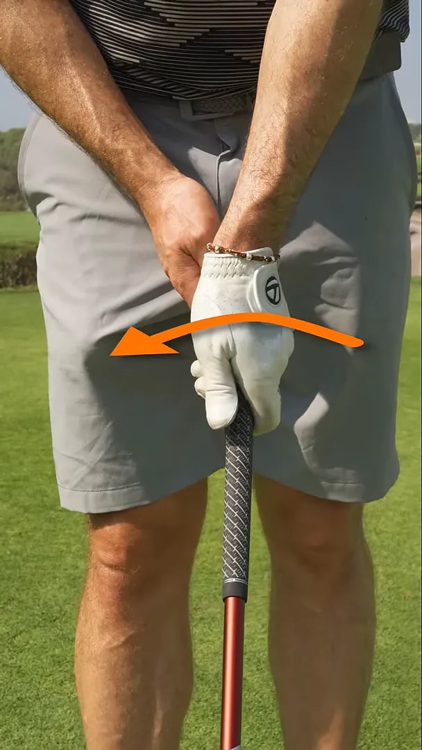 Marked instruction of a fractionally stronger lead-hand grip to close the clubface slightly