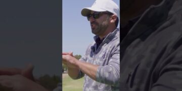 video thumbnail for 'The trajectory is everything! #golf #golfshorts #golfswing'