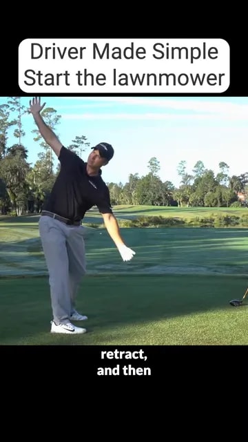 golfer in side view with trail side opened and lead arm extended upward