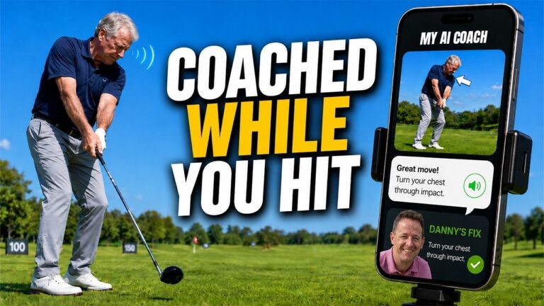 video thumbnail for 'My New AI Golf APP Fixes Your Swing While You Hit Balls'