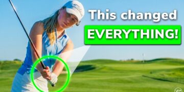 video thumbnail for 'This SIMPLE Takeaway Fix Change Her Whole Swing in One Lesson!'