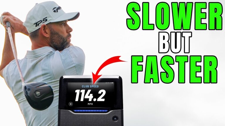video thumbnail for '99% don't realise you can swing slower and hit it farther'